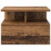 vidaXL Table de nuit flottante avec tiroir Bois ancien 40 x 31 x 28 cm