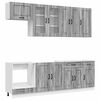 vidaXL Unit&eacute; de cuisine KALMAR 8 pc Sonoma gris Bois d'ing&eacute;nierie