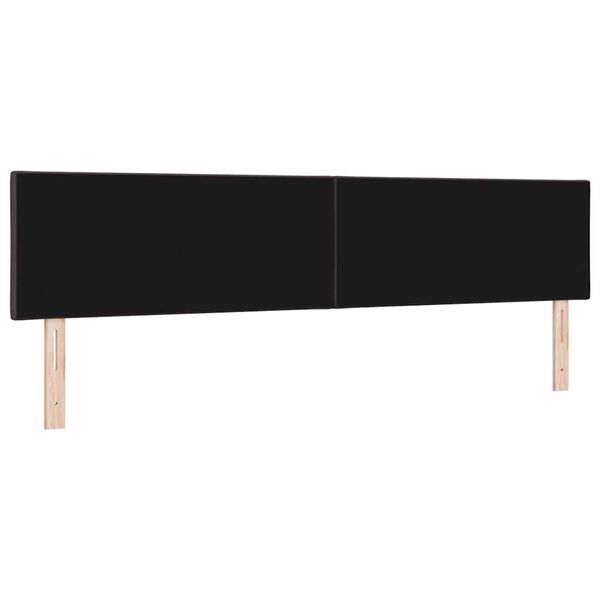 vidaXL T&ecirc;te de lit Marron fonc&eacute; 200 cm Cuir synth&eacute;tique
