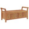 vidaXL Banc de rangement de jardin avec coussin 126 cm Bois d'acacia