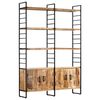 vidaXL Biblioth&egrave;que &agrave; 4 niveaux 124x30x180 cm Bois de manguier brut