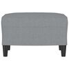 vidaXL Repose-pied Gris clair 60x50x41 cm Tissu