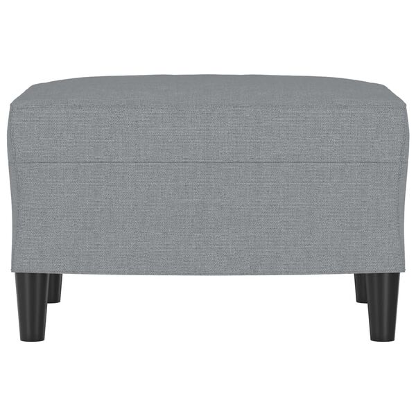 vidaXL Repose-pied Gris clair 60x50x41 cm Tissu