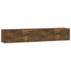 vidaXL Armoires murales 2 pcs Ch&ecirc;ne fum&eacute; 100x36,5x35 cm