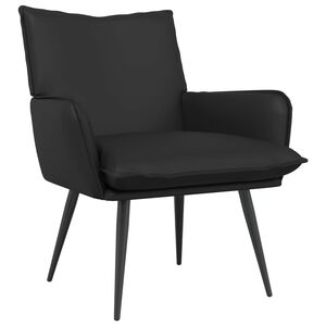 vidaXL Fauteuil Noir Simili cuir