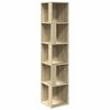 vidaXL Armoire d'angle Ch&ecirc;ne sonoma 33x33x164,5 cm Bois d'ing&eacute;nierie