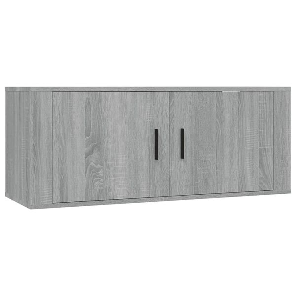 vidaXL Ensemble de meubles TV 5 pcs Sonoma gris Bois d'ingénierie