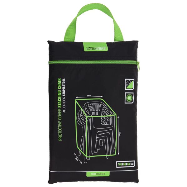 ProGarden Housse de meubles d'ext&eacute;rieur 68x68x105 cm Noir