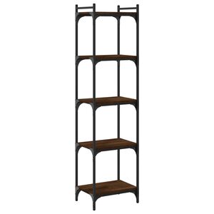 vidaXL Biblioth&egrave;que 5 niveaux ch&ecirc;ne marron 40x30x154cm bois ing&eacute;nierie