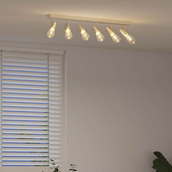 vidaXL Spot de plafond Nickel 73 x 6,5 x 11,5 cm M&eacute;tal