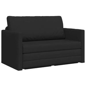 vidaXL Canap&eacute;-Lit 110cm Noir tissu