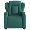 vidaXL Fauteuil de massage inclinable électrique Vert foncé Tissu