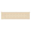 vidaXL Coussin de banc de jardin beige 200x50x4 cm tissu oxford