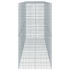 vidaXL Panier gabion avec couvercle 450x100x200 cm fer galvanisé