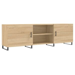 vidaXL Meuble TV ch&ecirc;ne sonoma 150x30x50 cm bois d'ing&eacute;nierie
