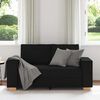 vidaXL Canap&eacute; 2 places Noir 120 cm Tissu