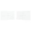 vidaXL Mur de tente de f&ecirc;te 2 pc 400 x 195 cm Blanc PE et acier