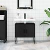 vidaXL Armoire lavabo de salle de bain noir 60x33x60 cm