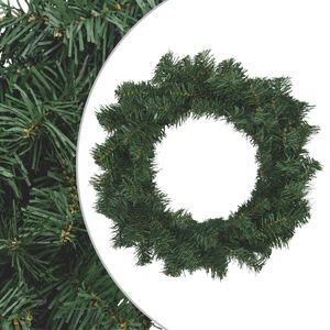 vidaXL Couronne de No&euml;l Vert Diam. 30 cm PVC