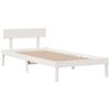vidaXL Lit biblioth&egrave;que sans matelas blanc 90x190cm bois de pin massif
