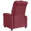 vidaXL Fauteuil inclinable Rouge bordeaux Tissu