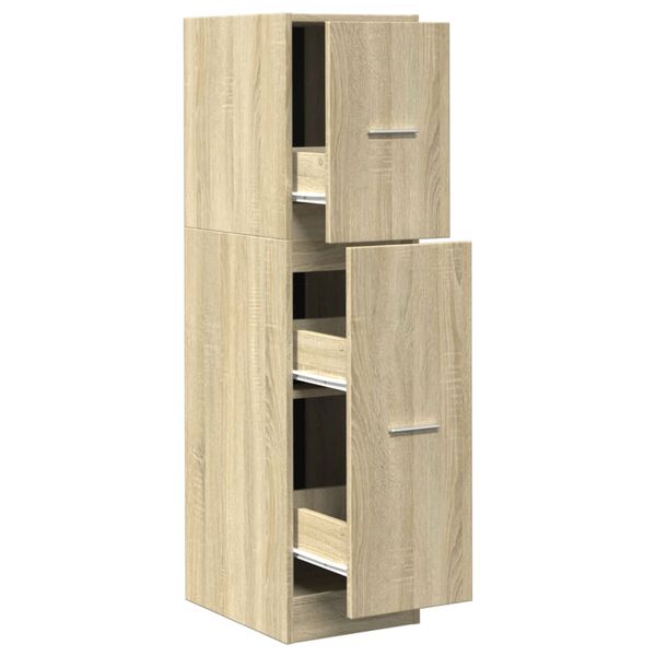 vidaXL Armoire d'apothicaire ch&ecirc;ne sonoma 30x41x118 cm bois ing&eacute;nierie