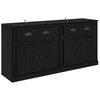 vidaXL Buffets 2 pcs Ch&ecirc;ne noir 70 x 35,5 x 67,5 cm Bois d'ing&eacute;nierie