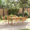 vidaXL Ensemble de salle &agrave; manger pour jardin 7 pcs Beige