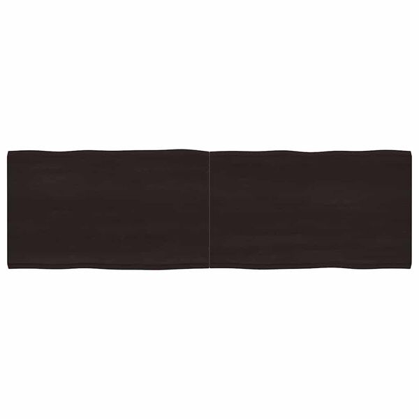 vidaXL Dessus de table bois massif traité bordure assortie