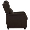 vidaXL Fauteuil inclinable Marron fonc&eacute; 66.5 x 94 x 101.5 cm Polyester