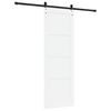 vidaXL Porte coulissante ORKDAL Blanc et Noir 73,5 x 211 cm Pin massif