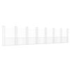 vidaXL Panier de gabion en forme de U avec 8 poteaux Fer 860x20x200 cm