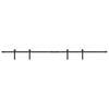 vidaXL Kit de porte d'armoire coulissante 213 cm acier au carbone