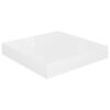 vidaXL &Eacute;tag&egrave;re murale flottante 4 pcs Blanc brillant 23x23,5x3,8cm MDF