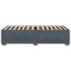 vidaXL Cadre de lit sans matelas gris foncé 80x200 cm velours