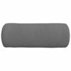 vidaXL Coussins d'accent 2 pcs Gris foncé Ø 25 x 70 cm