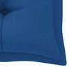 vidaXL Banc de jardin avec coussin bleu 175 cm Bois de teck massif