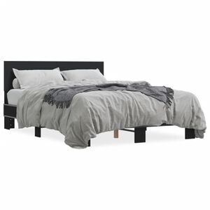 vidaXL Cadre de lit sans matelas noir 120x200 cm