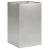 vidaXL Cache-pot de jardin Argent&eacute; 30 x 30 x 40 cm Acier inoxydable