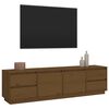 vidaXL Meuble TV Marron miel 176x37x47,5 cm Bois de pin massif
