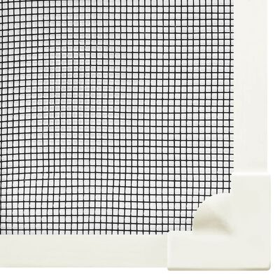 vidaXL Moustiquaire magnétique fenêtre Blanc 100x120 cm Fibre de verre