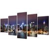 vidaXL Set de toiles murales imprim&eacute;es Horizon de New York color&eacute; 200 x 100cm
