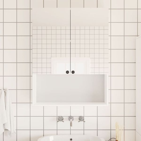 vidaXL Films de miroir 2 pcs auto-adh&eacute;sive 90x200 cm PET