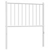 vidaXL T&ecirc;te de lit m&eacute;tal blanc 80 cm