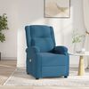vidaXL Fauteuil &eacute;lectrique de massage Bleu Velours