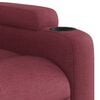 vidaXL Fauteuil inclinable électrique Rouge bordeaux Tissu