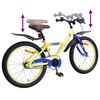 vidaXL V&eacute;lo pour Enfants 18 Pouces pour les 5-7 ans Jaune