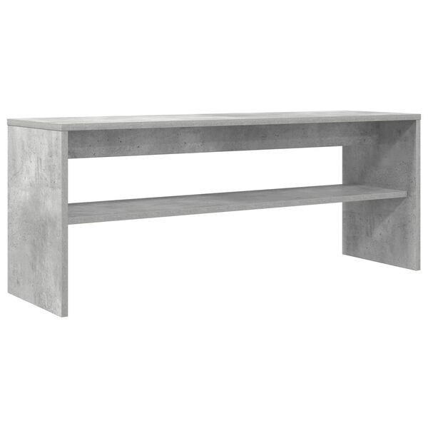 vidaXL Meuble TV Gris b&eacute;ton 100 x 30 x 40 cm Bois d'ing&eacute;nierie