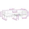 vidaXL Salon de jardin 7 pcs avec coussins bois de pin impr&eacute;gn&eacute;