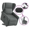 vidaXL Fauteuil inclinable Gris fonc&eacute; Tissu